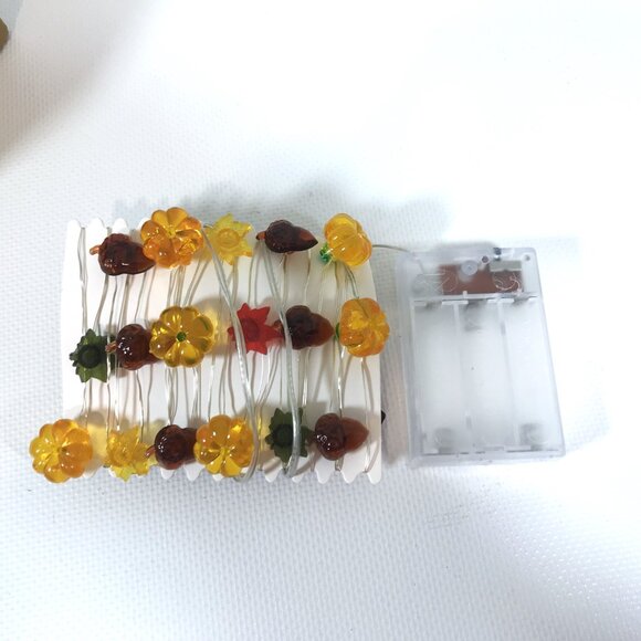 Fall String Lights Acorn Pumpkin Maple Leaf 3D LED 10 FT Thanksgiving  Lights - Picture 8 of 11